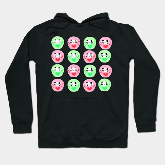 daruma love Hoodie by melivillosa